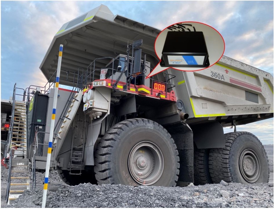 Protocol converter installed on-board mining haul truck for real-time data transmission